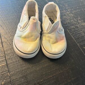Vans Rainbow Tie Dye Slip-On Shoes Size 9